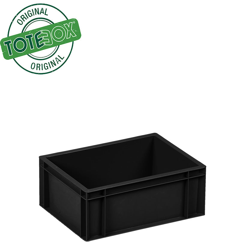 *Bundle of 10* 15ltr Black Euro Stacking Container Original Totebox  (400l x 300w x 175h mm)