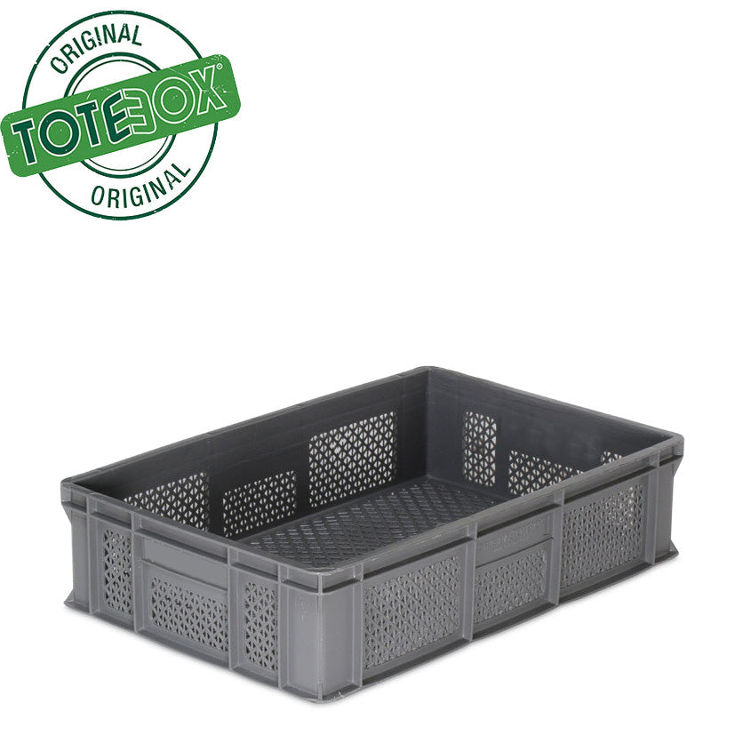 *Bundle of 5* 28L Ventilated Euro Stacking Container Original Totebox (600l x 400w x 150h mm)
