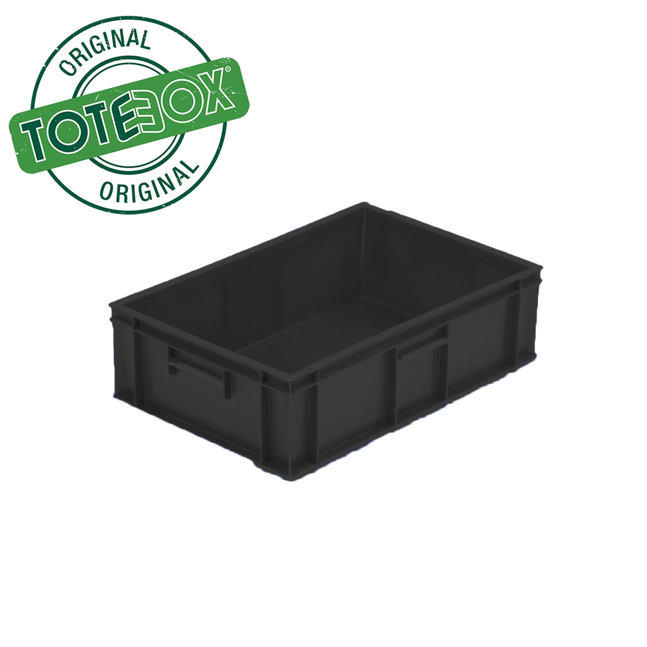 *Bundle of 5* Original Totebox Euro Stacking Container 34Ltr (600l x 400w x 175h mm) black