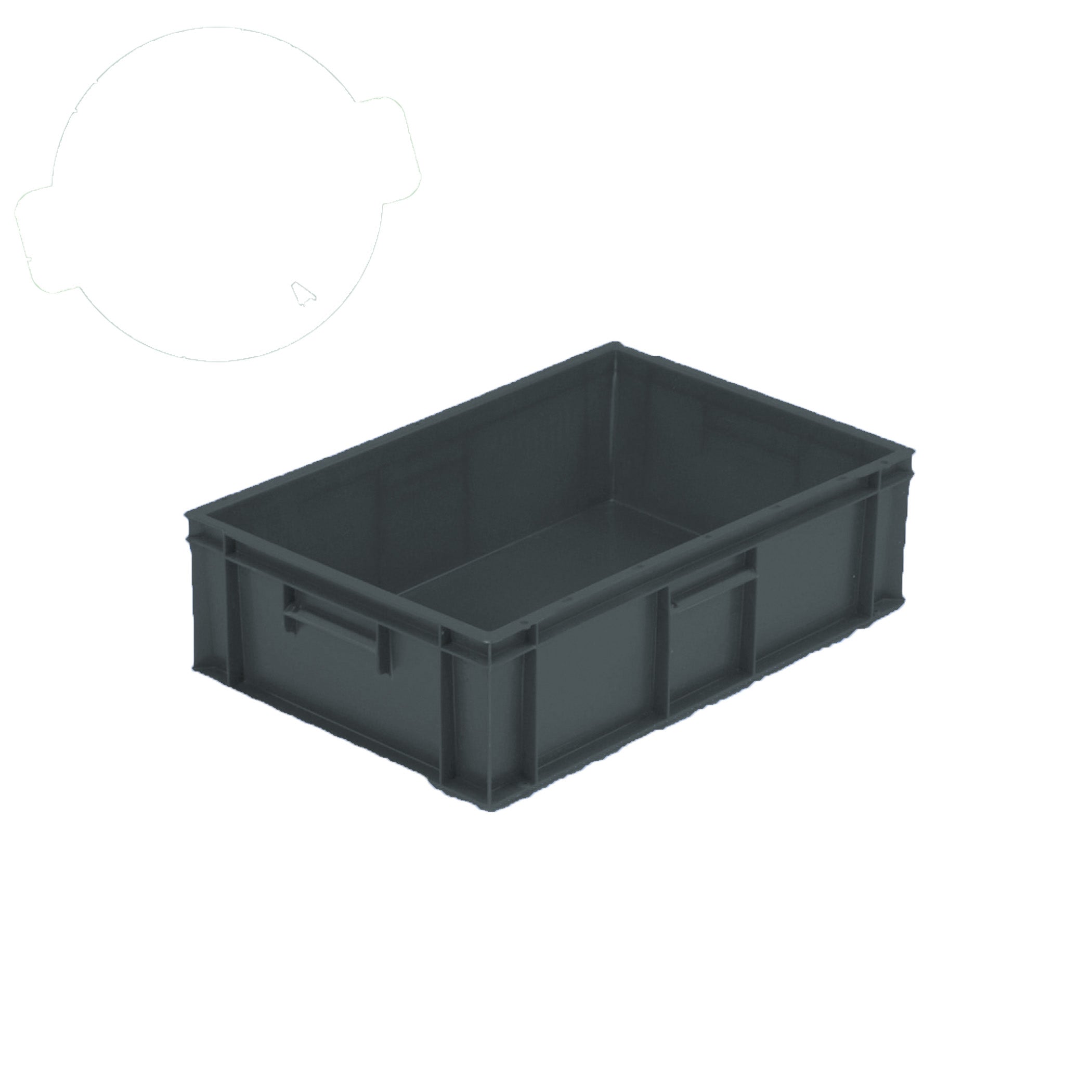 *Pallet of 60* 34L Original Totebox Euro Stacking Container  (600l x 400w x 175h mm)