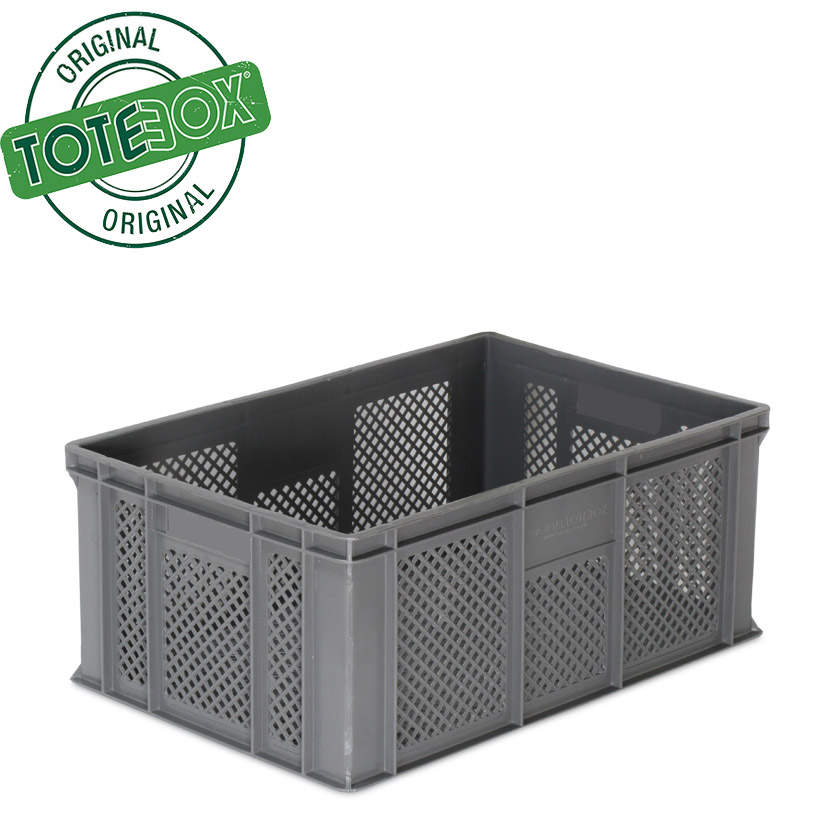 *Bundle of 10* 42L Original Totebox Ventilated Euro Stacking Container (600 x 400 x 248mm)