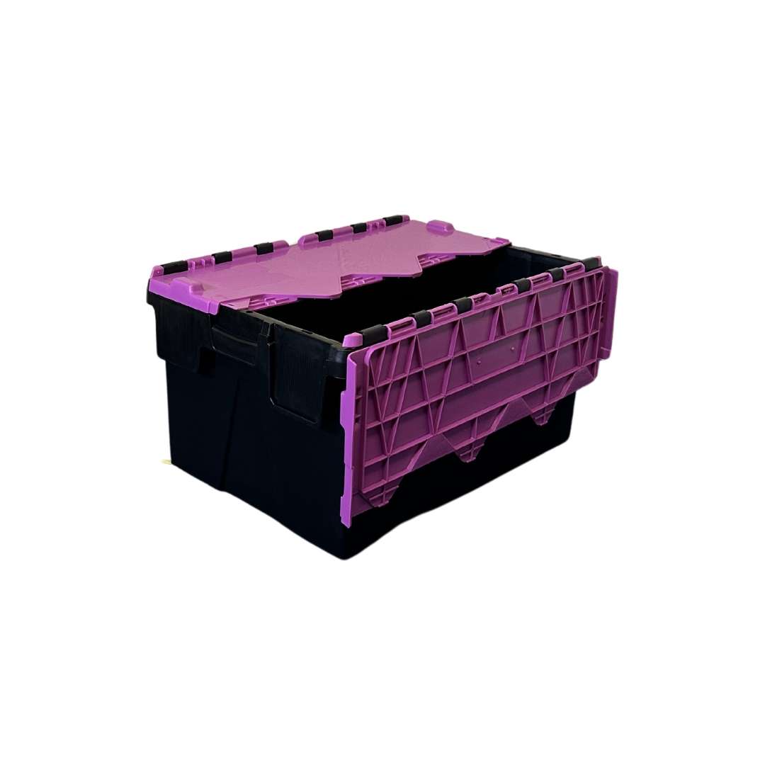 *Bundle of 5* 56L Attached Lid Container Original Totebox - (600x400x310mm)