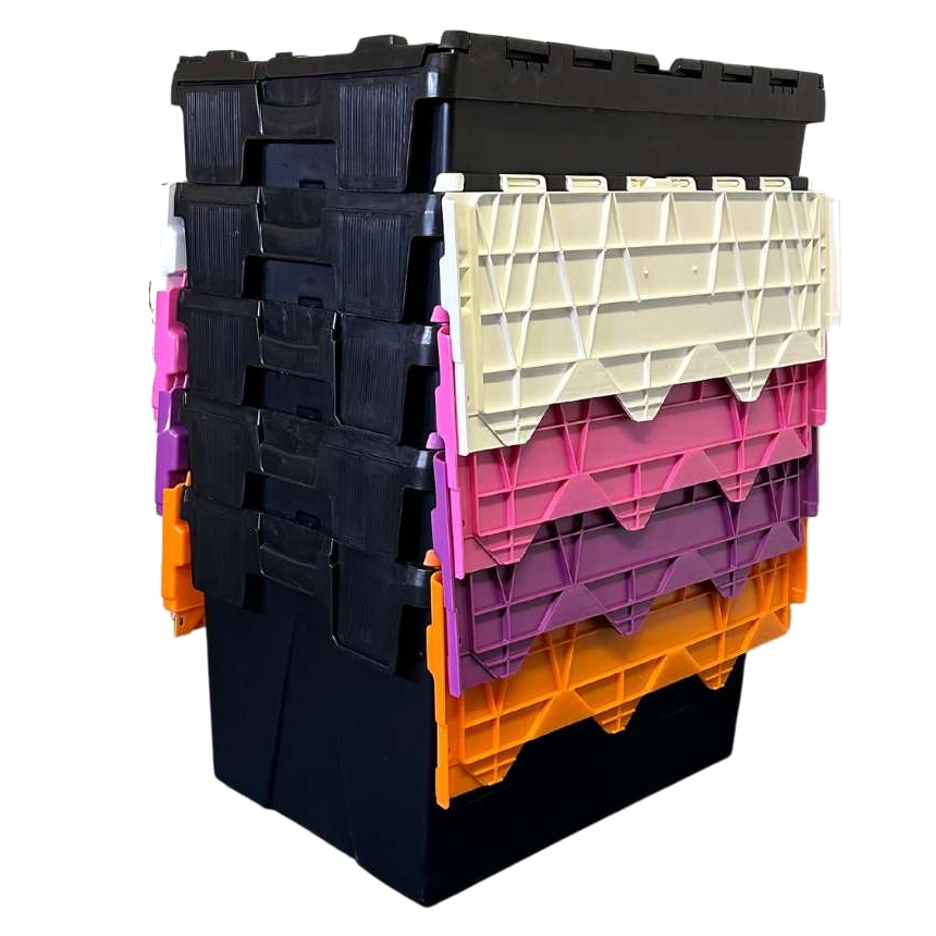 *Bundle of 4* 63L Eco Attached Lid Container