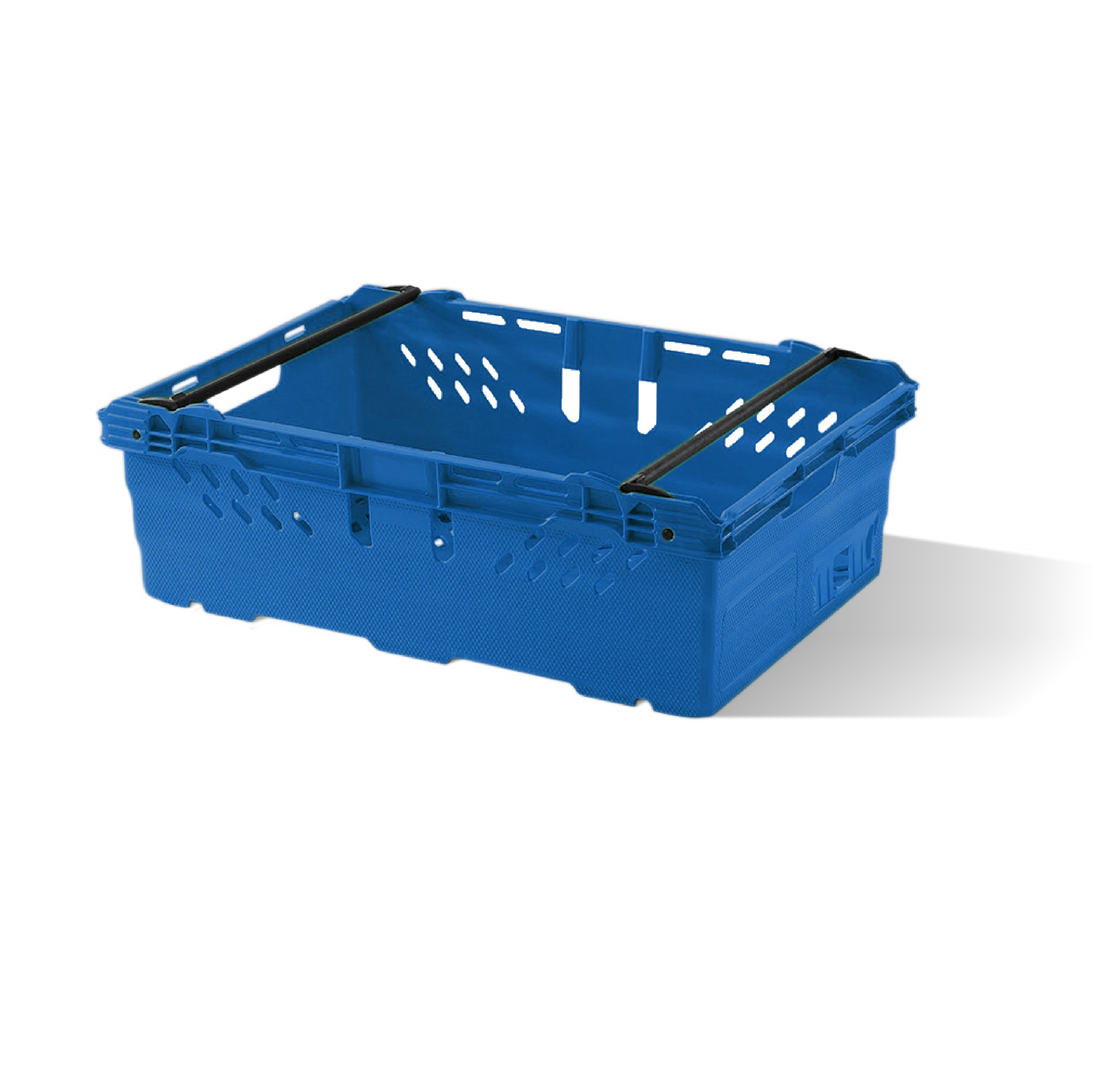 *Bundle of 10* 35L Heavy Duty Stacking & Nesting Crate Ventilated  (600x400x199mm)