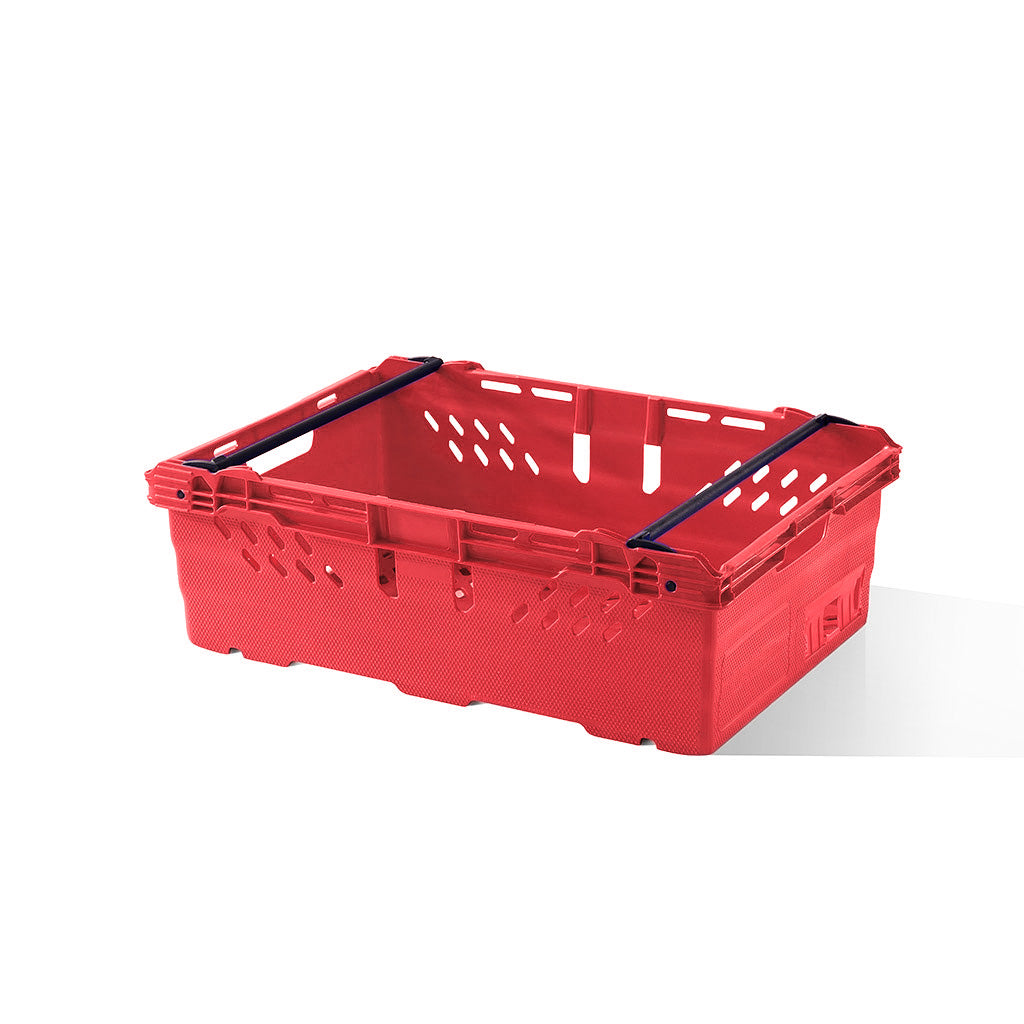 *Bundle of 10* 35L Heavy Duty Stacking & Nesting Crate Ventilated  (600x400x199mm)